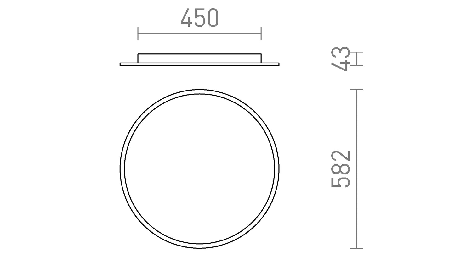 Smartsystem - Plafonieră LED reglabilă cu CCT și dimming TRIAC | 50W, 4700 lm, negru