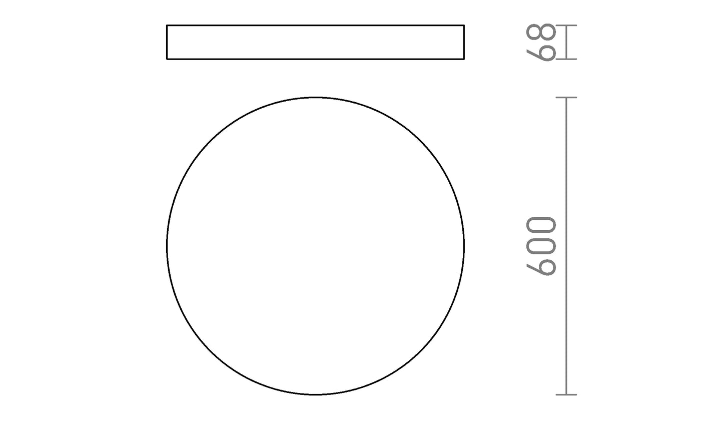 Plafoniera LED LARISA R 60 DIMM 7500lm