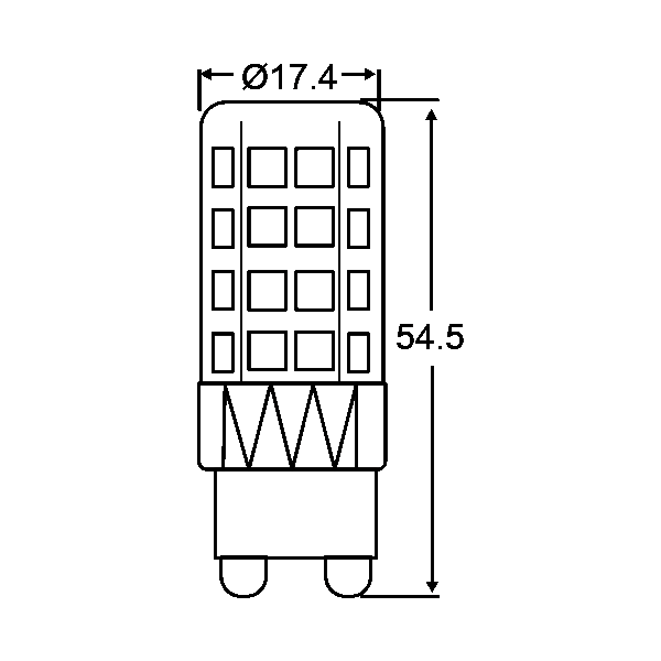 Bec led, capsula, G9, 5W