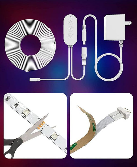 Smartsystem - Bandă LED inteligentă Gosund SL2, RGB, Wi-Fi, 5 m, control vocal Alexa/Google, aplicație Tuya