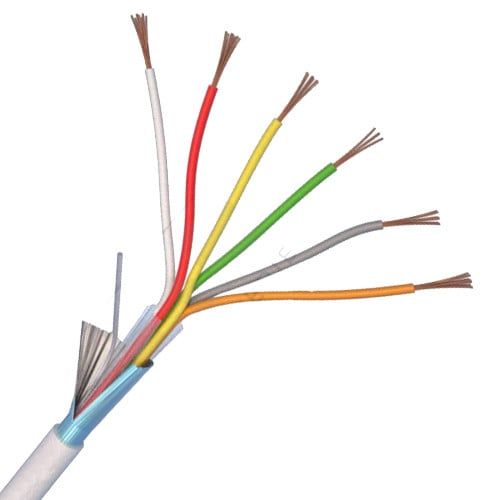 Cablu alarma 6x0.22 + 2x0.75 Cupru 100m | Cablu sisteme securitate