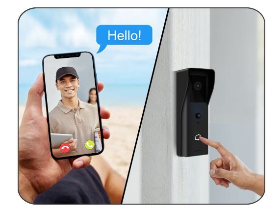 Videointerfon WiFi Secukey B1 Tuya 2MP PIR
