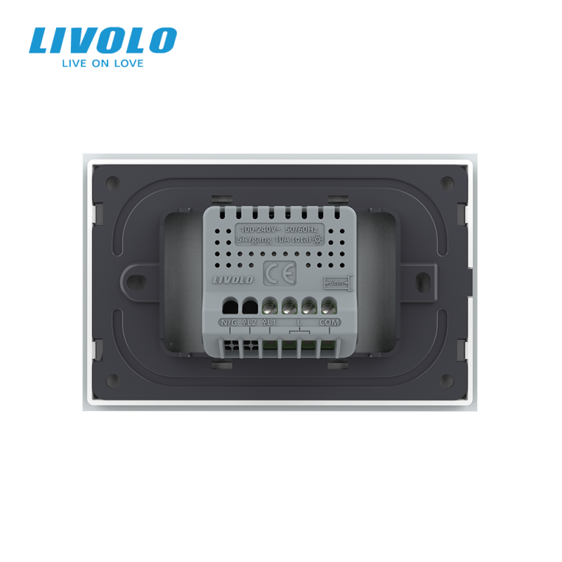 Intrerupator inteligent Livolo EC cap scara 3M cu panou sticla