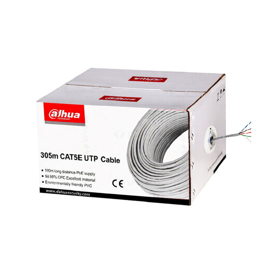 Smartsystem - Cablu UTP CAT5E cupru Dahua, 305 m, PoE până la 160 m