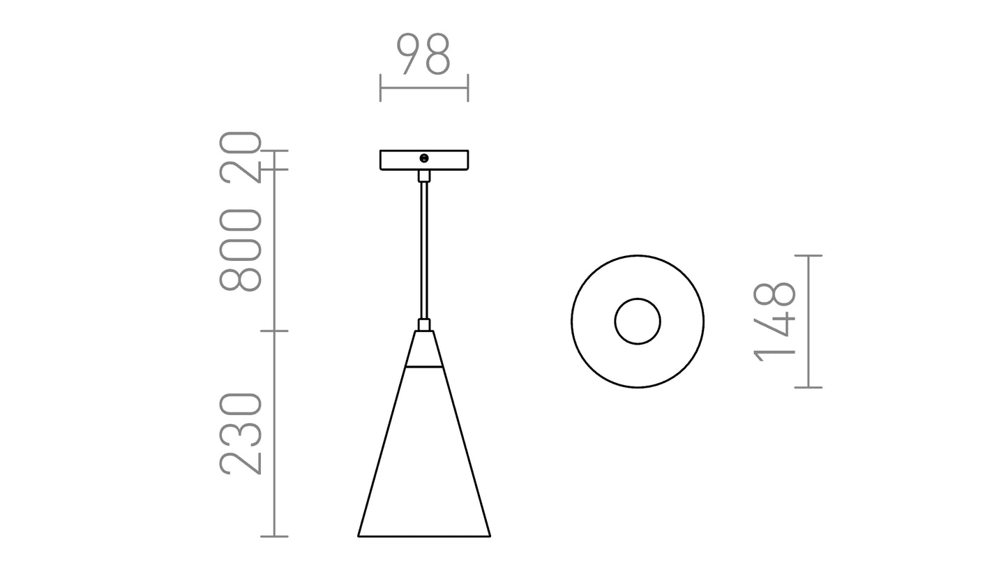 Lampa suspendata Heidi