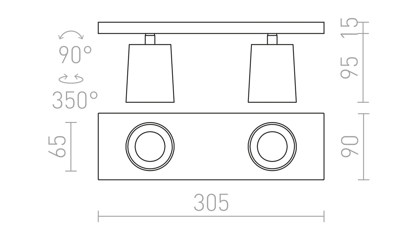 Spot LED GU10  KENNY II