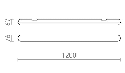 Lampa LED liniara industriala 40W IP65 TRIDENT PRO