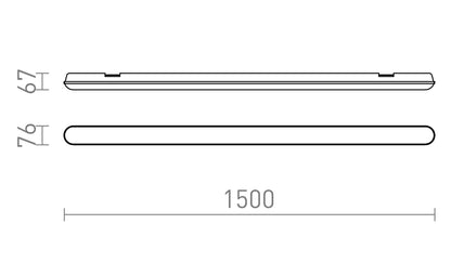 Lampa LED liniara industriala 60W IP65 TRIDENT PRO