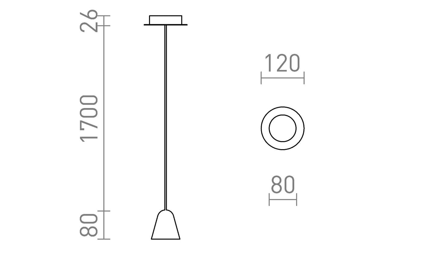 Pandativ LED bar insula bucatarie 3000K | Corp iluminat suspendat