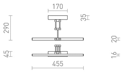 Aplica LED liniara reglabila pentru oglinda sau tablou 3000K