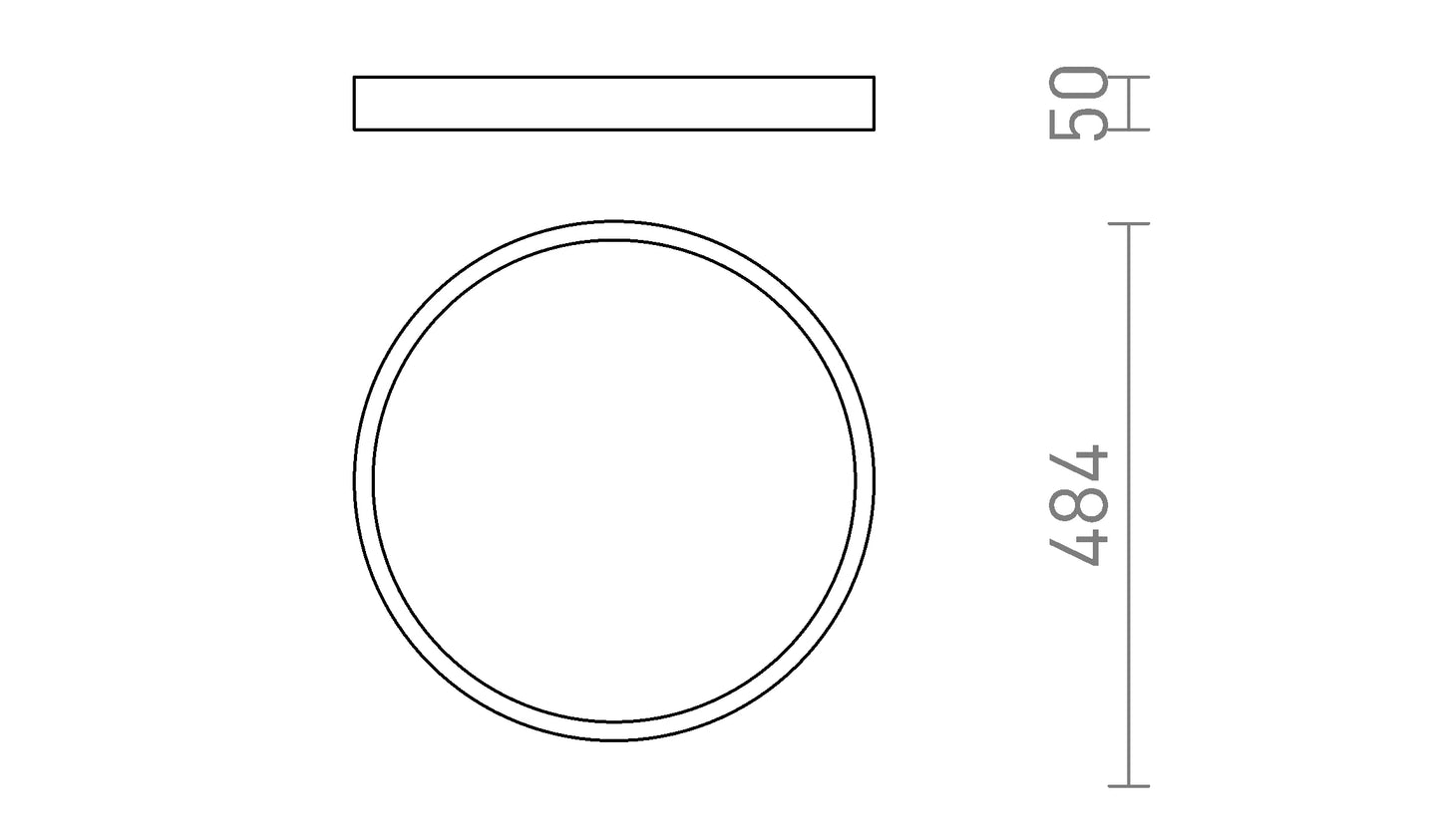 Smartsystem - Plafonieră rotundă LED cu CCT și difuzor mat | 42W, 3084 lm, alamă pieptănată