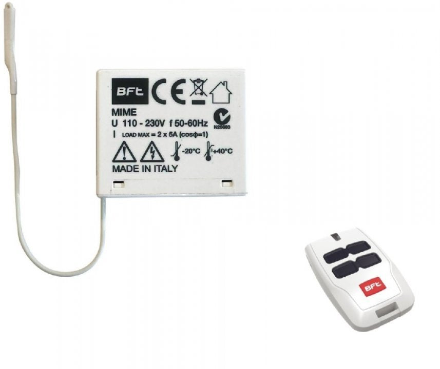 Kit receptor interior BFT MIME AC cu 2 canale si telecomanda Mitto 4