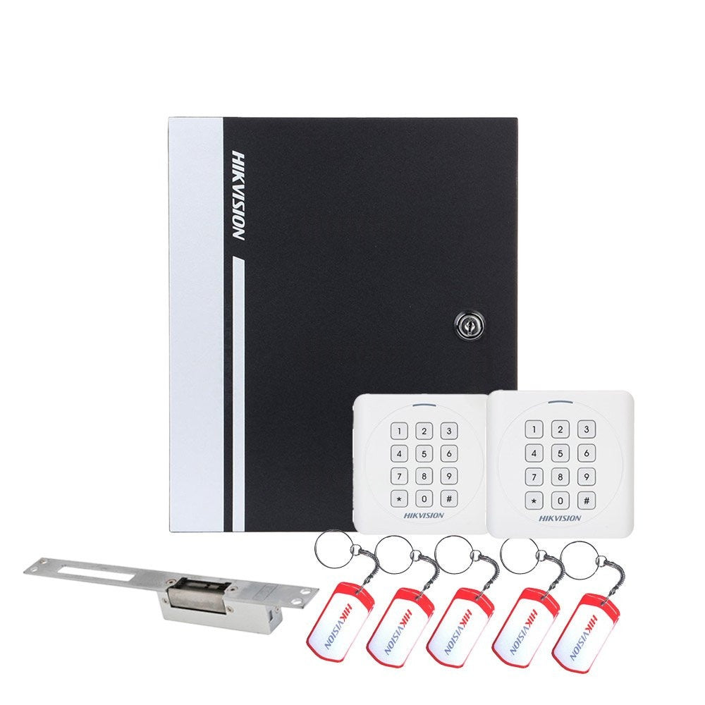 Smartsystem - Sistem control acces Hikvision KIT-CA-1UUCC, cod, cartela, 13.56 MHz, o usa unidirectionala