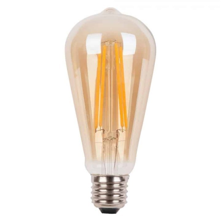 Bec decorativ, cu filament, led, 6W, dimabil, 510lm, st64, 2200k, lumina calda, E27, BR-BB46-60620, Braytron