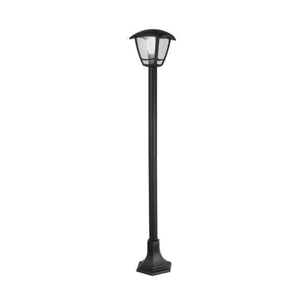 Smartsystem - Stâlp de iluminat pentru grădină Berlin Braytron BR-BG44-00701 – E27, IP44, negru, stil vintage