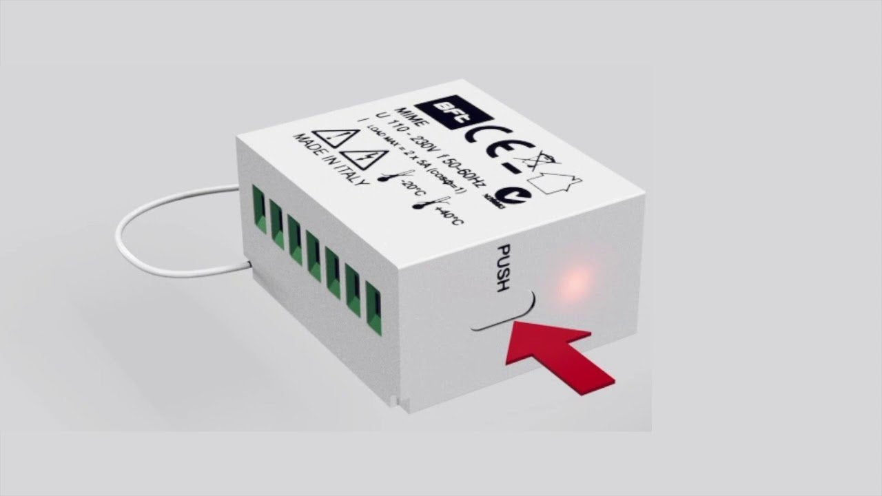 Kit receptor interior BFT MIME AC cu 2 canale si telecomanda Mitto 4