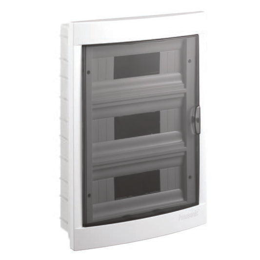 Cutie sigurante 36 module st 12x3 randuri IP40 cu usa transparenta