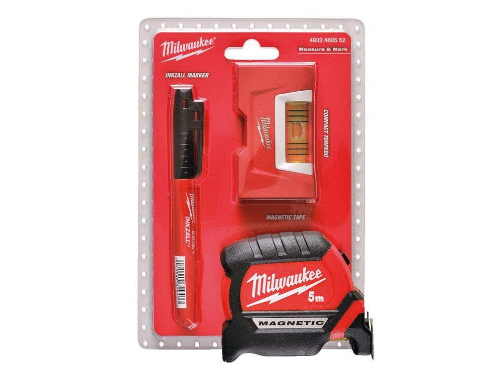 Set masurare Milwaukee 4932480552 ruleta nivela marker