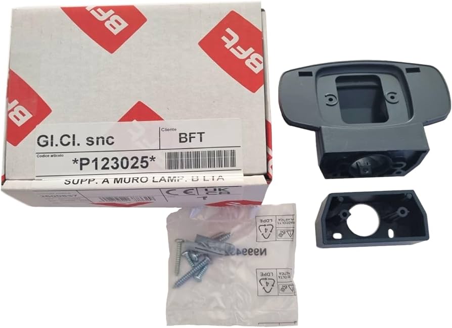 Smartsystem - Suport de perete BFT Radius P123025 – montaj sigur pentru lampa de semnalizare Radius B-LTA