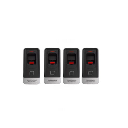 Smartsystem- Sistem control acces Hikvision KIT-2UBAC, amprenta, cartela, 13.56 MHz, acumulator, doua usi bidirectionale