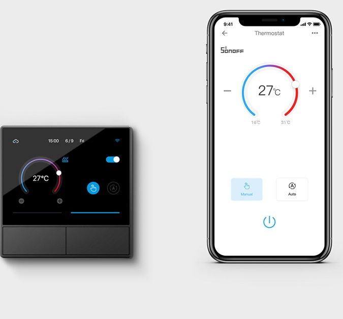 Smartsystem - Comutator de perete inteligent Sonoff NSPanel – centru de control Smart Home cu ecran tactil