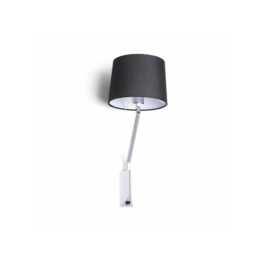 Lampa de perete cu abajur textil si intrerupator | Dulie E27
