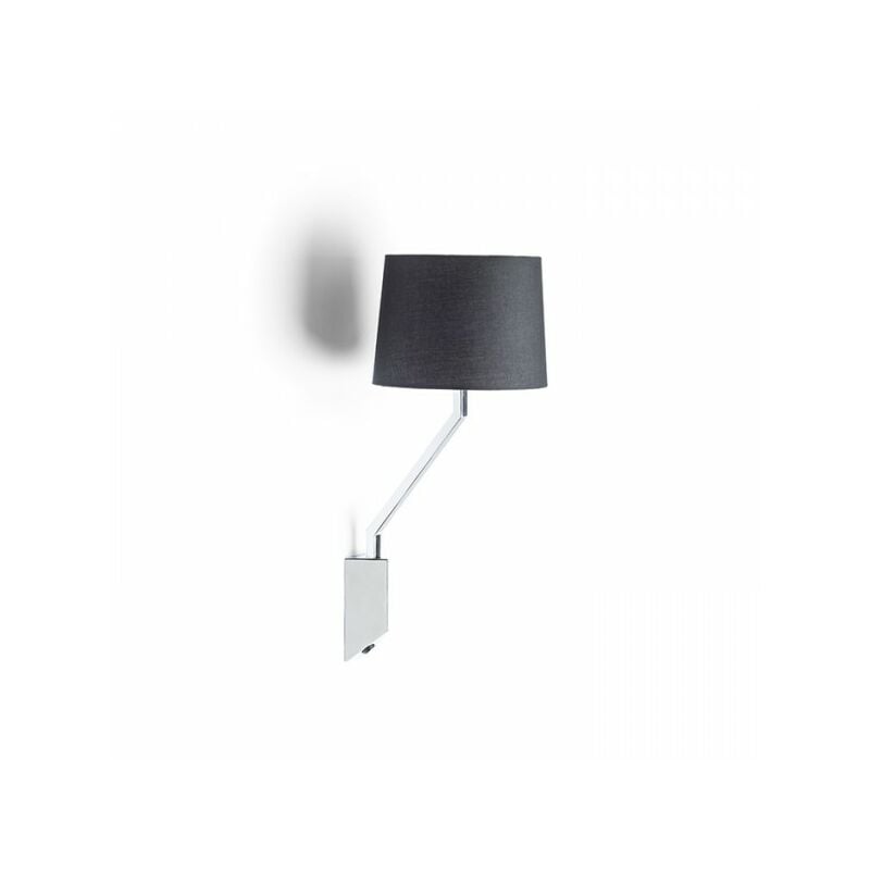 Lampa de perete cu abajur textil si intrerupator | Dulie E27
