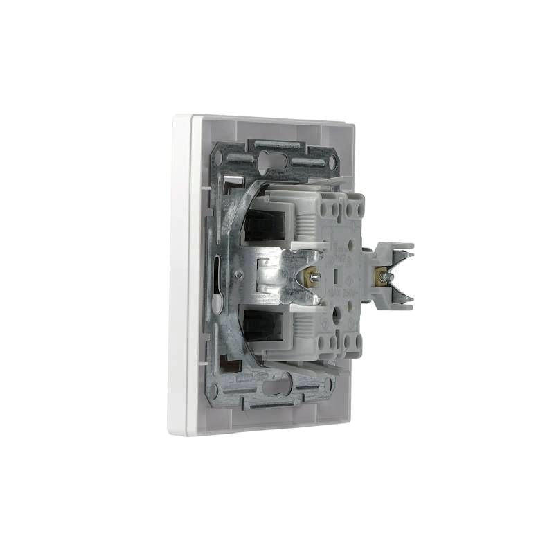 Intrerupator dublu Schneider Asfora EPH0300121 alb