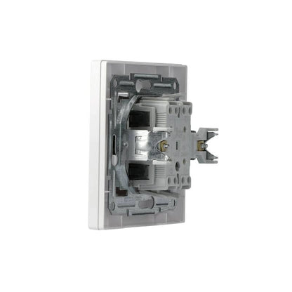 Intrerupator dublu Schneider Asfora EPH0300121 alb