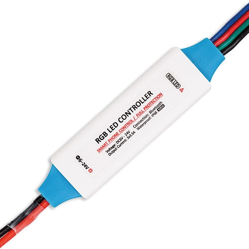Controler Bluetooth RGB LED P4RGBBLU 5–24V IP63 | App telefon