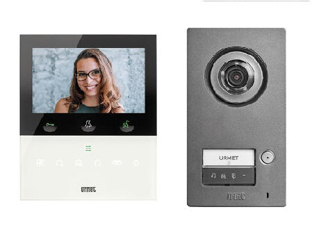 Kit videointerfon unifamilial URMET – 2 fire, tehnologie 2Voice, monitor VOG5 WiFi + panou Mikra2