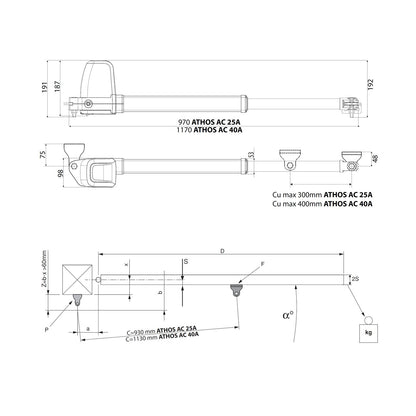 Automatizare poarta batanta Bft Athos AC A25