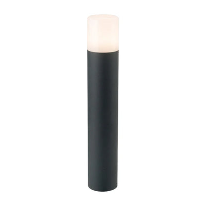 Bollard de exterior BONNIE 80 – E27, IP44, antracit, difuzor opal