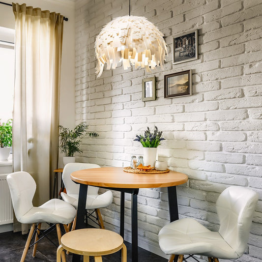 Lustra suspendată decorativă RARA – alb | Dulie E27