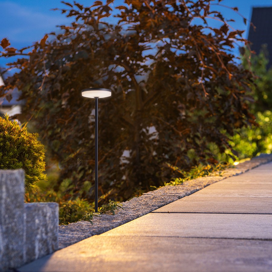 Smartsystem - Lampă LED de grădină cu țăruș – iluminare descendentă și laterală | 12W, 3000K, IP54