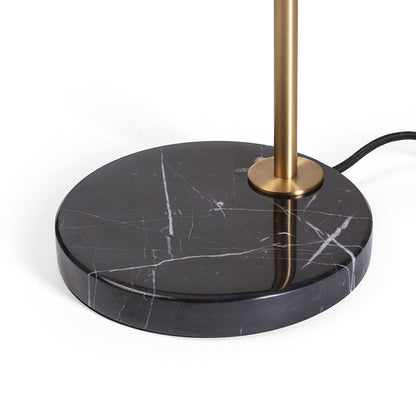 Lampadar DIVINA din alama cu decor marmura neagra