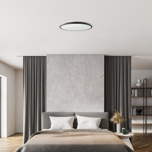 Plafonieră LED reglabilă cu CCT și dimming TRIAC | 50W, 4700 lm, negru
