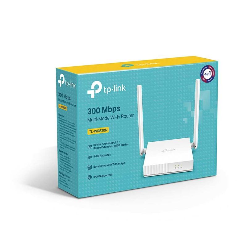 Router Wireless TP-Link TL-WR820N N300 cu 2 Antene 5 dBi