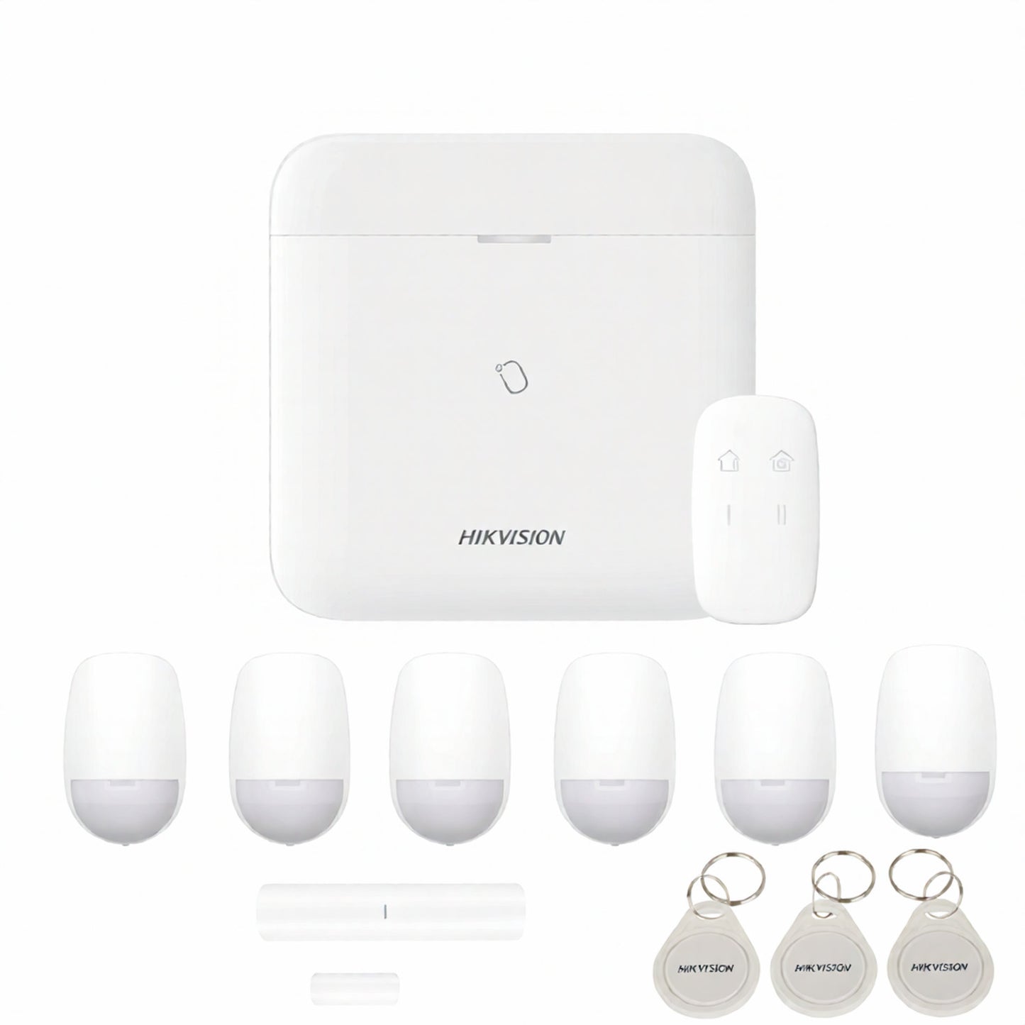 Smartsystem - Sistem alarma antiefractie wireless Middle Level Hikvision AX PRO DS-PWA96-KIT-WE, LAN, WiFi, GSM 3/4G, 32 partitii, 96 zone/iesiri, 48 utilizatori, 868 MHz