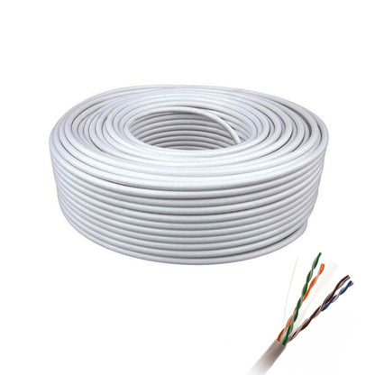 Cablu UTP Cat 5e Cupru 100% 4 Perechi 0.50 mm Gri – Rola 100 m
