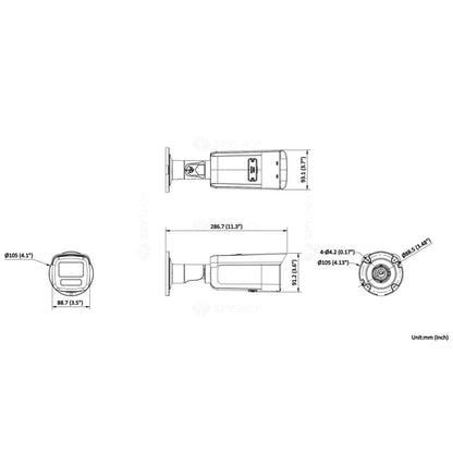 Camera supraveghere exterior IP Hikvision ColorVu AcuSense DS-2CD2T46G2H-4I, 4 MP, 4 mm, IR 80 m, slot card, PoE, protectie perimetrala