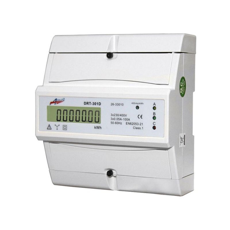 Contor trifazic digital 400V 100A pentru sisteme fotovoltaice