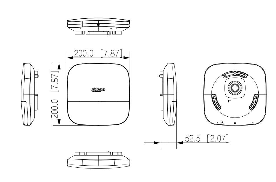Sirena wireless exterior Dahua ARA13-W2 868 MHz RED