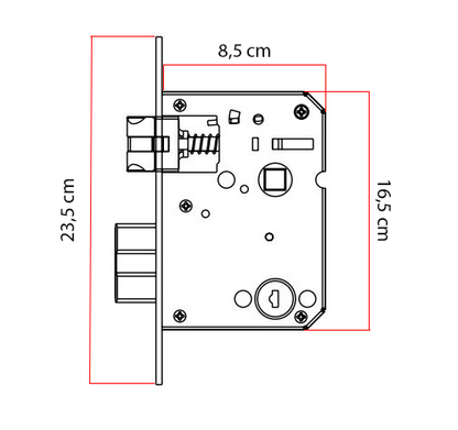 Smartsystem - Yală inteligentă Wi-Fi Secukey D280 cu Tuya, amprentă și cod PIN