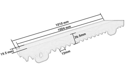 Cremaliera cu insertie metalica