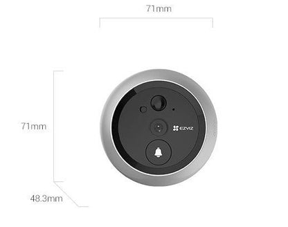 Sonerie wireless DP2 2K, Touch Screen 4.3 inch, 2K/3MP, 2mm, IR 5m, slot MicroSD, PIR