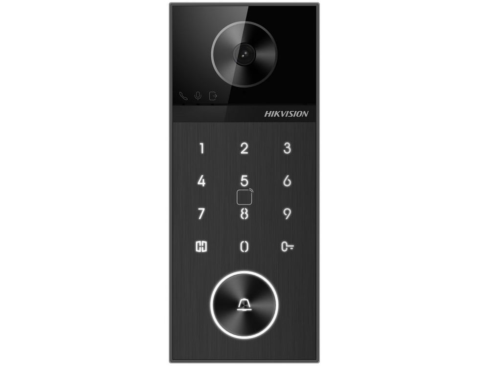 Videointerfon exterior Hikvision DS-KV6124-WBE1 4MP PoE WiFi