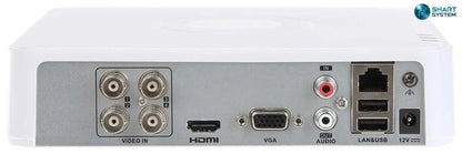 Smartsystem - Kit supraveghere video, DVR cu 1 camera bullet, smart IR 40m, Audio, Hikvision