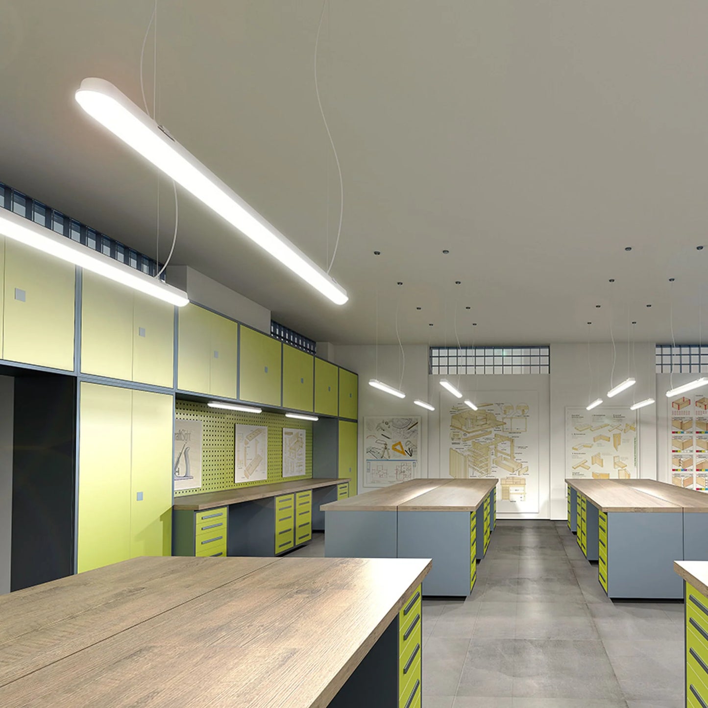 Lampa LED liniara industriala 60W IP65 TRIDENT PRO