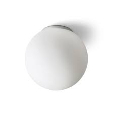 Lampa tavan baie sticla opal E27 IP44 | Corp iluminat dimabil